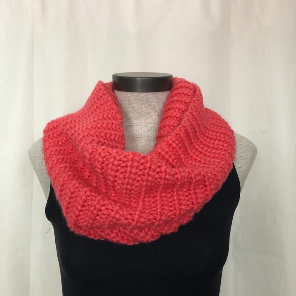 Ann Taylor Orange Infinity Scarf